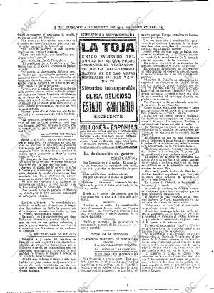 ABC MADRID 02-08-1914 página 14