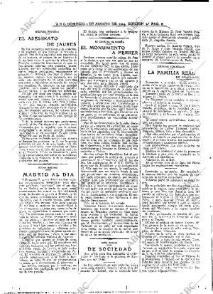 ABC MADRID 02-08-1914 página 8