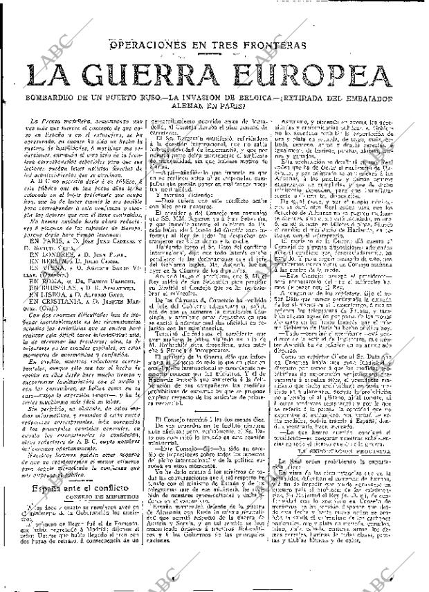 ABC MADRID 04-08-1914 página 5
