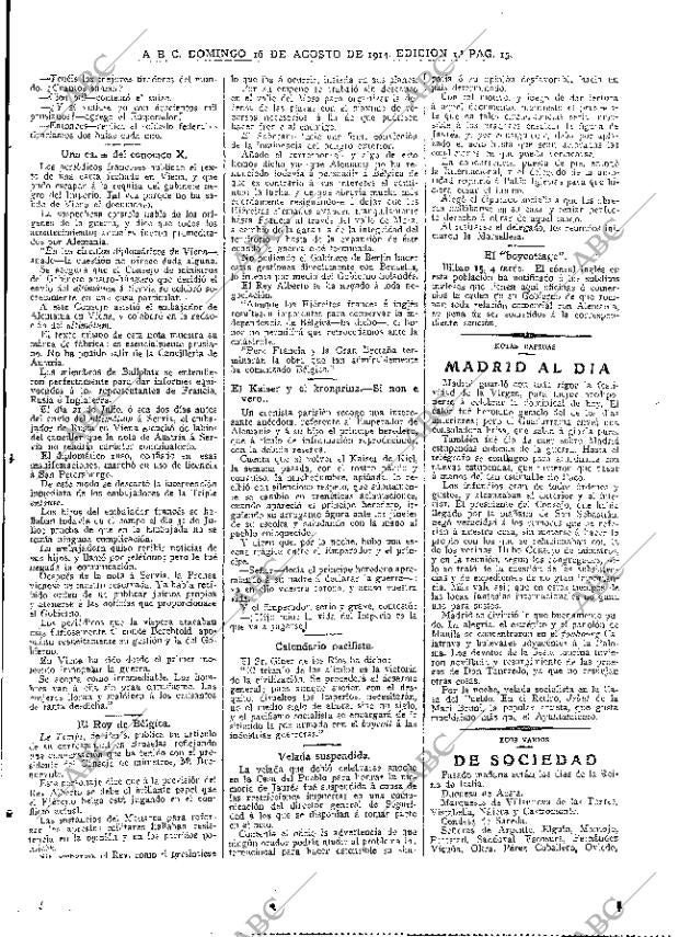 ABC MADRID 16-08-1914 página 15