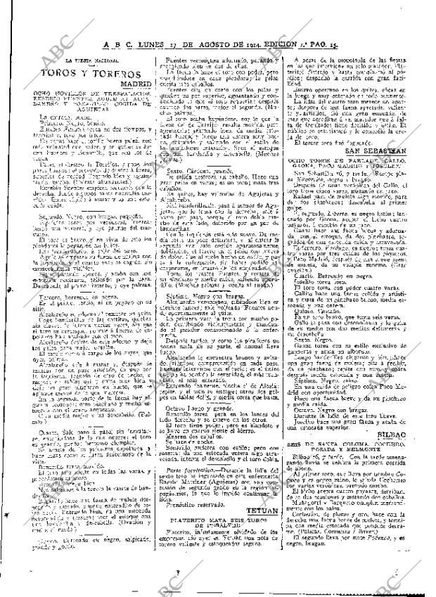 ABC MADRID 17-08-1914 página 15