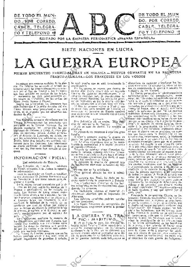 ABC MADRID 17-08-1914 página 5