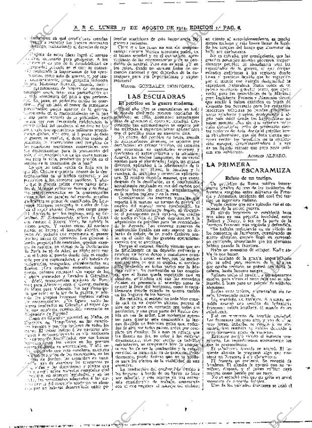 ABC MADRID 17-08-1914 página 6