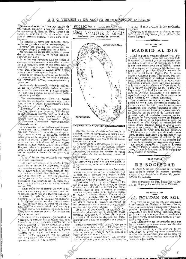 ABC MADRID 21-08-1914 página 18