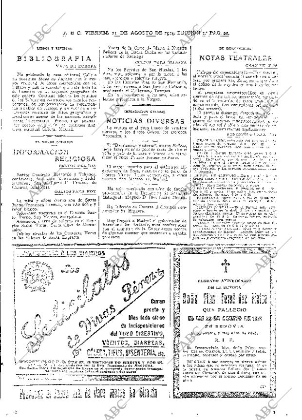 ABC MADRID 21-08-1914 página 21