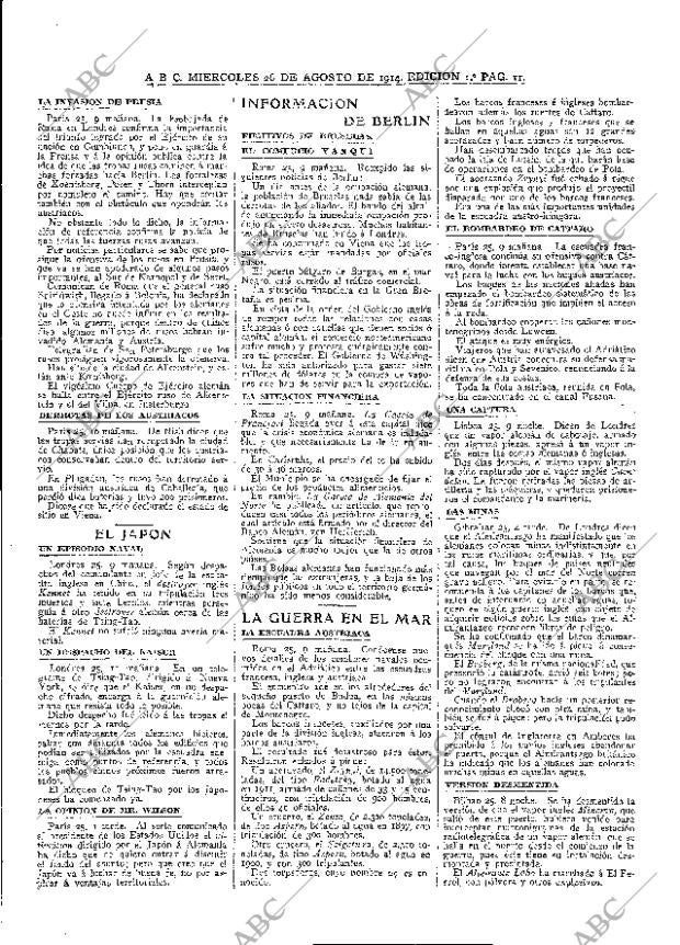 ABC MADRID 26-08-1914 página 11