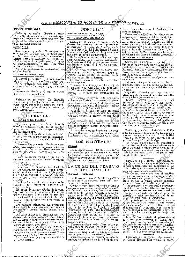 ABC MADRID 26-08-1914 página 12