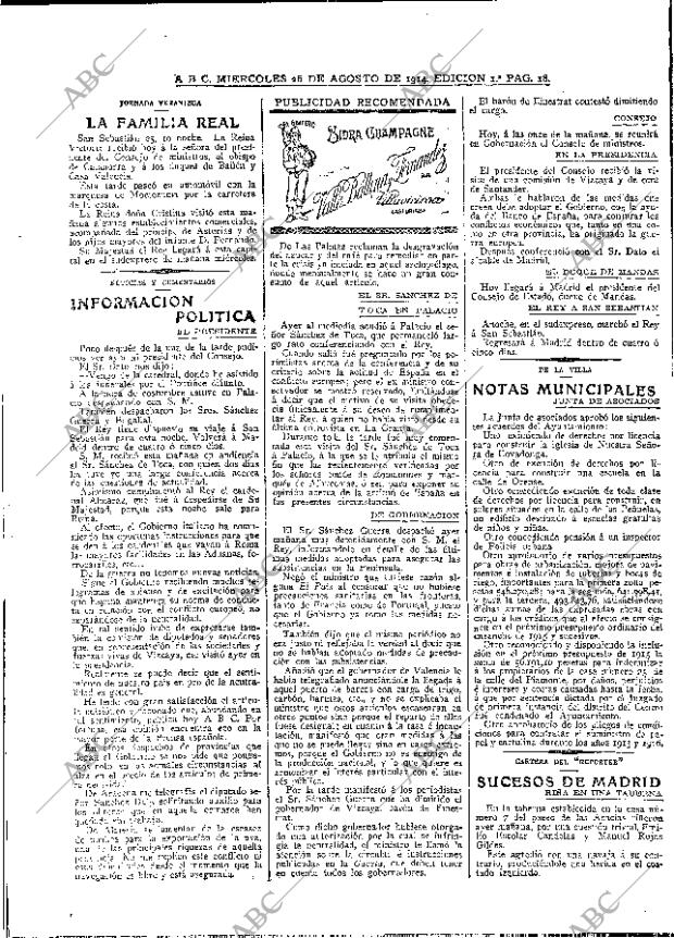 ABC MADRID 26-08-1914 página 18