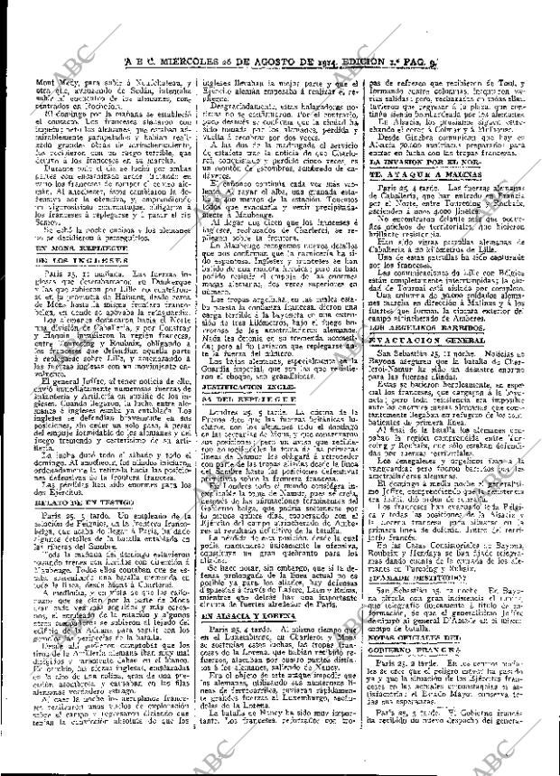 ABC MADRID 26-08-1914 página 9