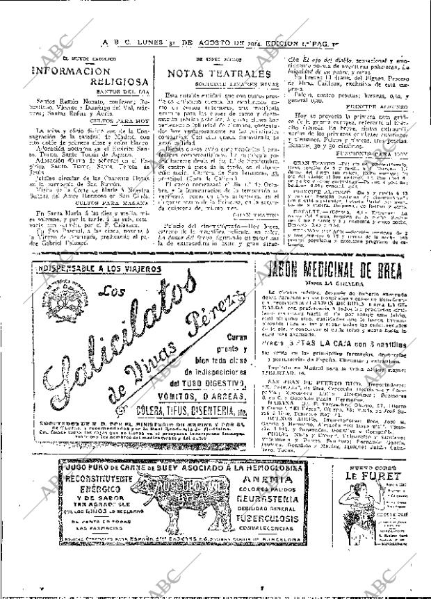 ABC MADRID 31-08-1914 página 18