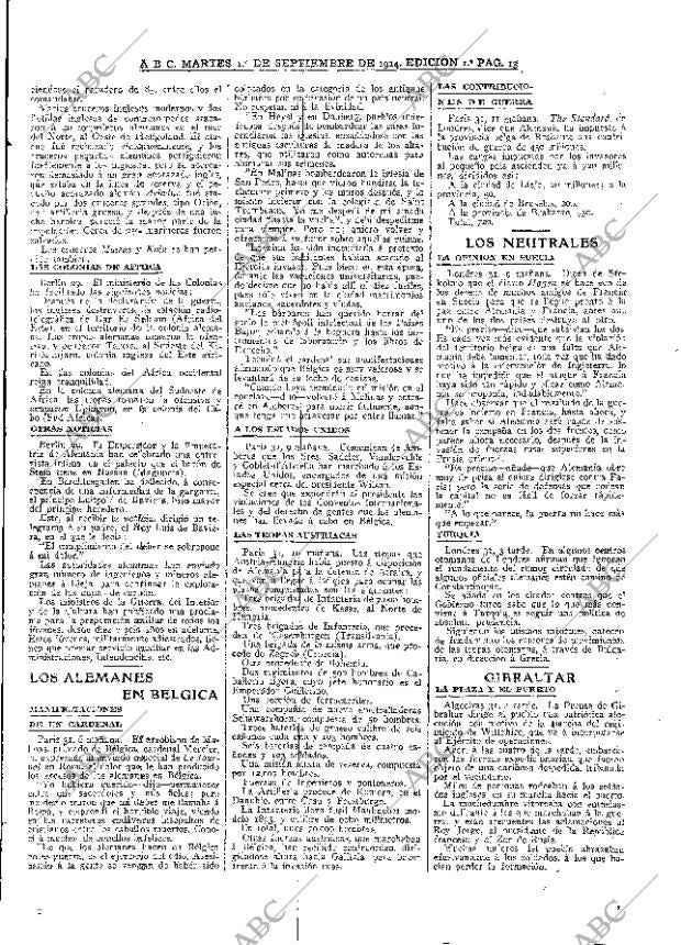 ABC MADRID 01-09-1914 página 13