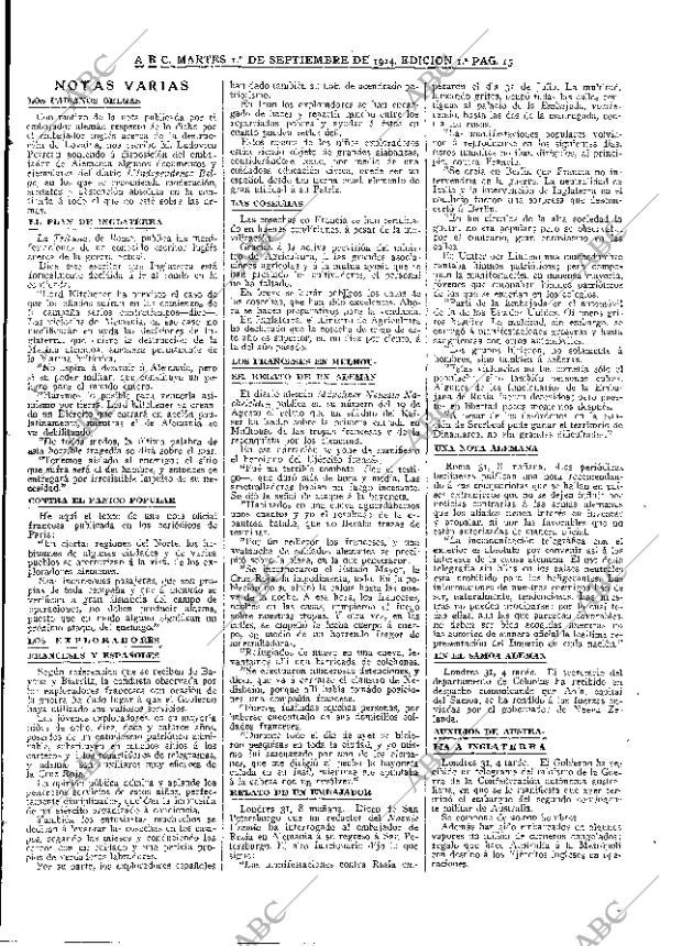 ABC MADRID 01-09-1914 página 15