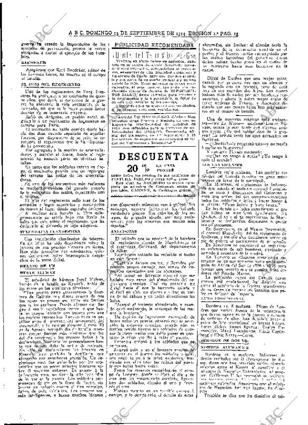 ABC MADRID 13-09-1914 página 15