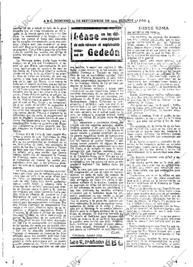 ABC MADRID 13-09-1914 página 5