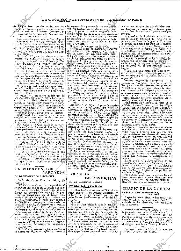 ABC MADRID 13-09-1914 página 8