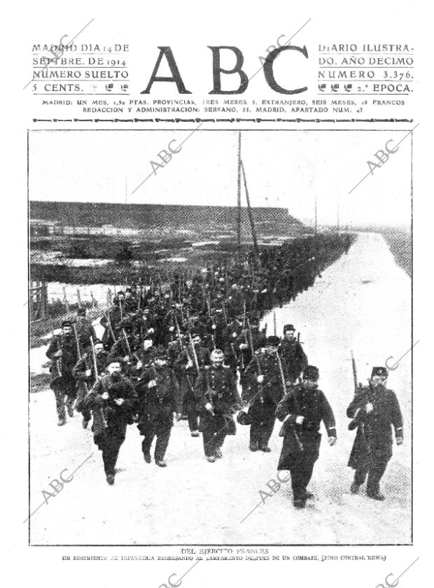 ABC MADRID 14-09-1914 página 1