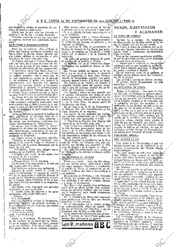 ABC MADRID 14-09-1914 página 11
