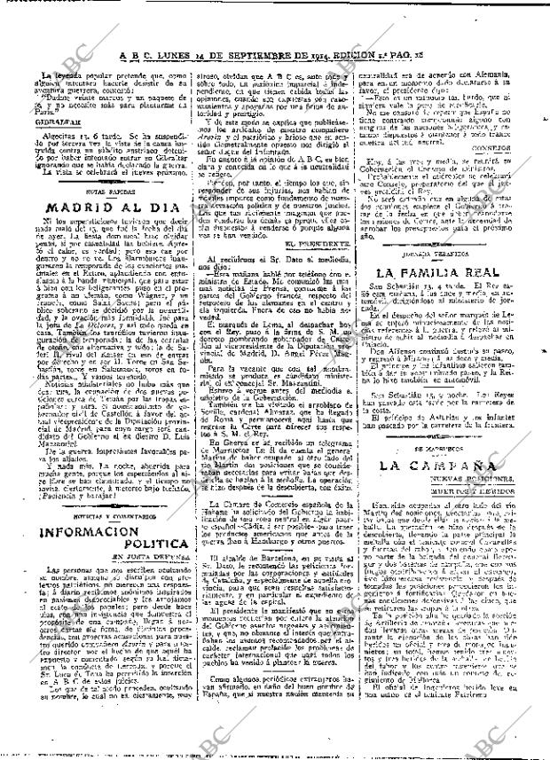 ABC MADRID 14-09-1914 página 16