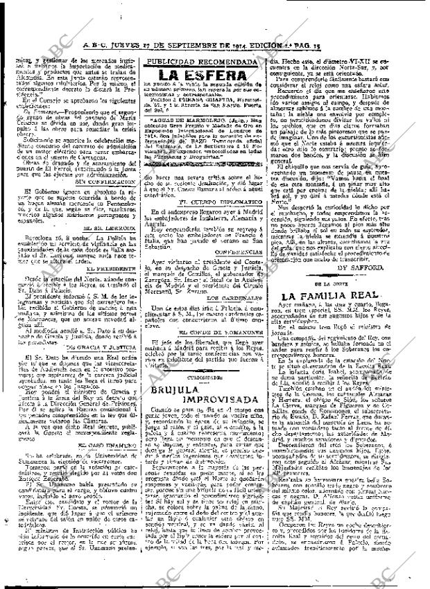 ABC MADRID 17-09-1914 página 15