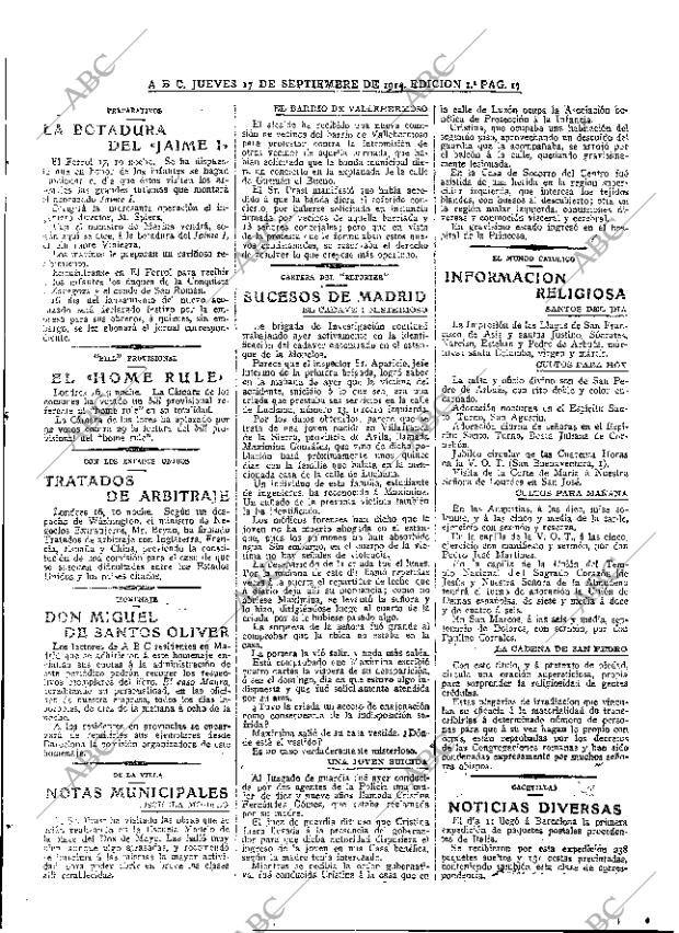 ABC MADRID 17-09-1914 página 17