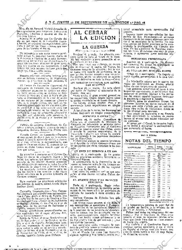 ABC MADRID 17-09-1914 página 18