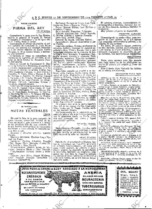 ABC MADRID 17-09-1914 página 19