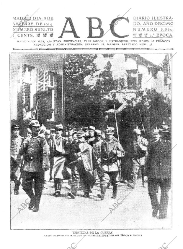 ABC MADRID 18-09-1914 página 1