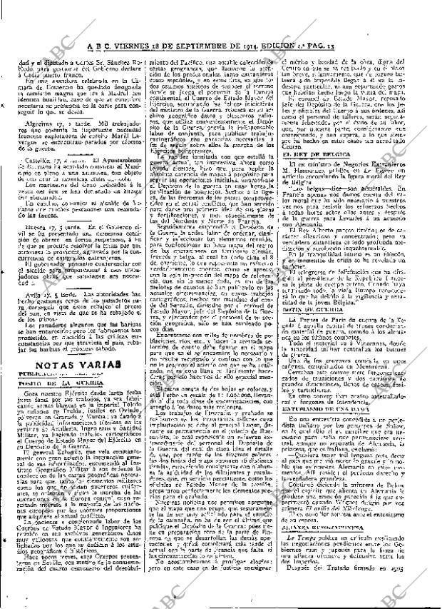 ABC MADRID 18-09-1914 página 13