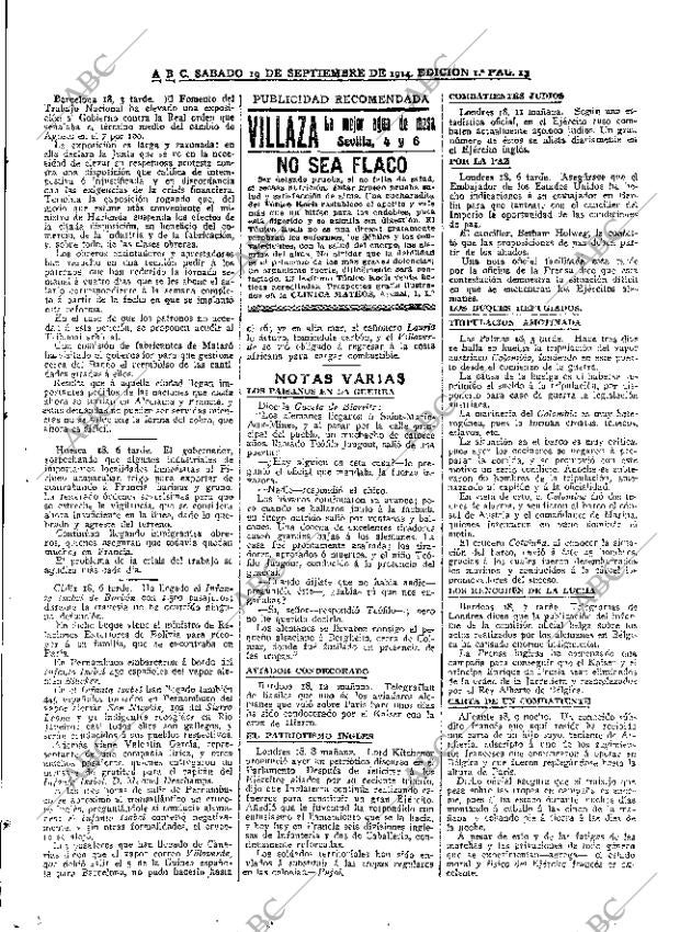 ABC MADRID 19-09-1914 página 13