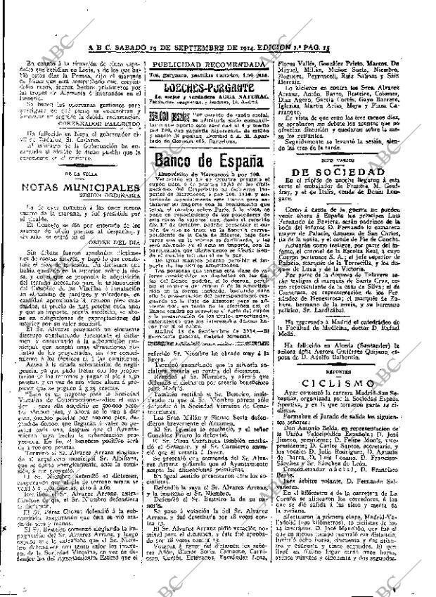 ABC MADRID 19-09-1914 página 15