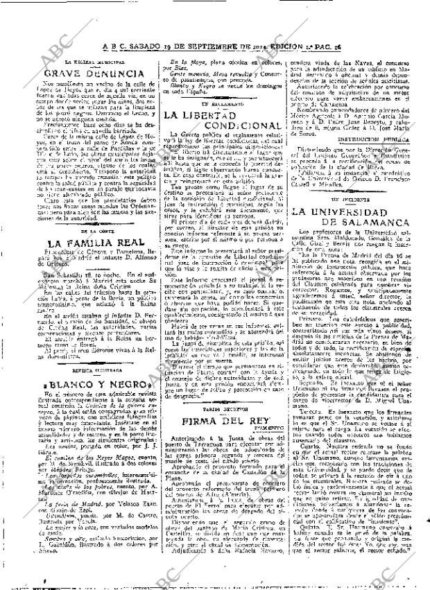 ABC MADRID 19-09-1914 página 16