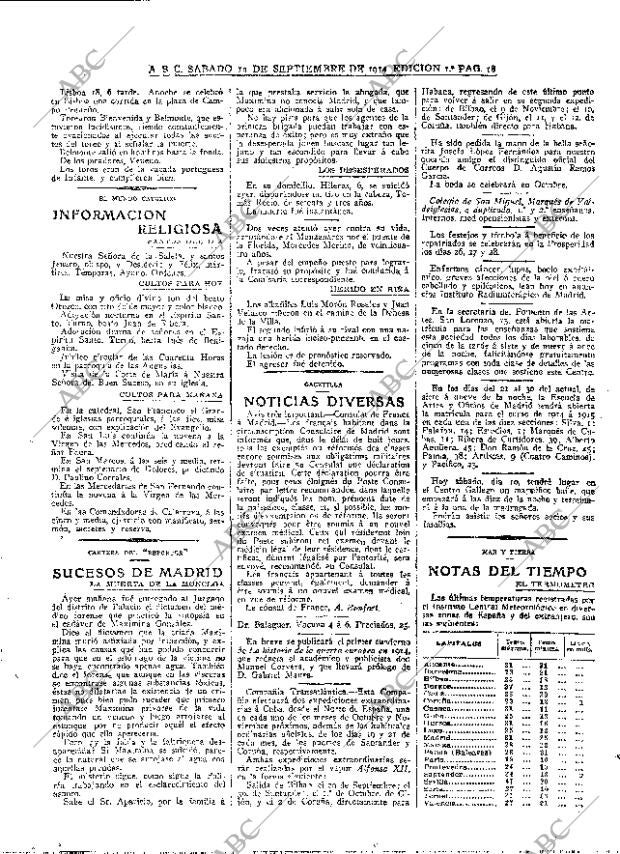 ABC MADRID 19-09-1914 página 18