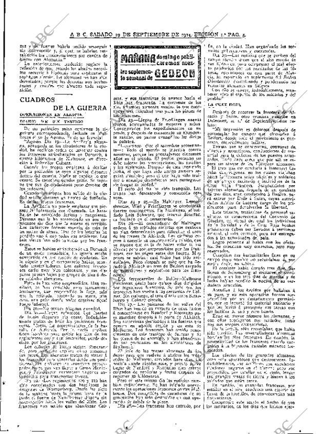 ABC MADRID 19-09-1914 página 5