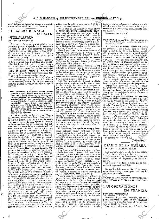 ABC MADRID 19-09-1914 página 9