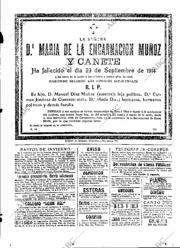 ABC MADRID 30-09-1914 página 17