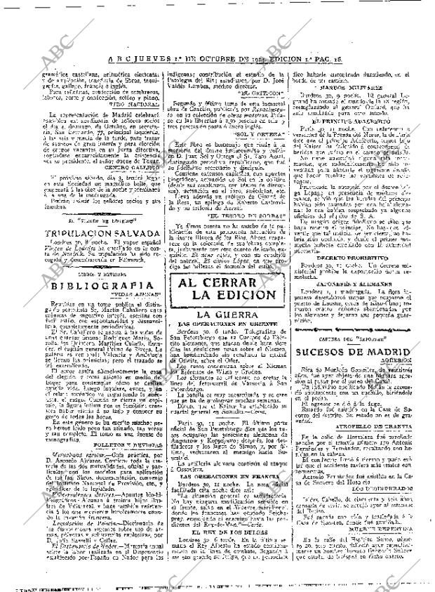 ABC MADRID 01-10-1914 página 16