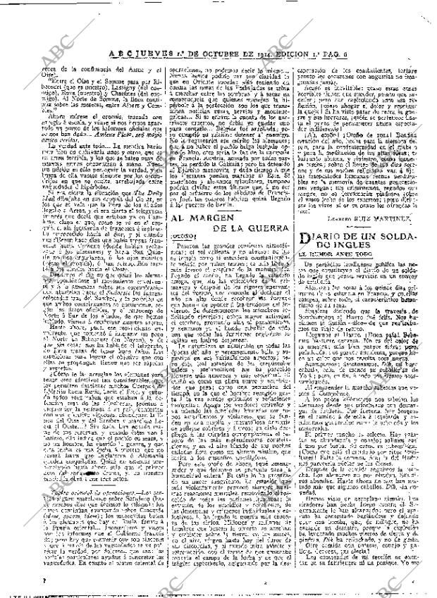 ABC MADRID 01-10-1914 página 6
