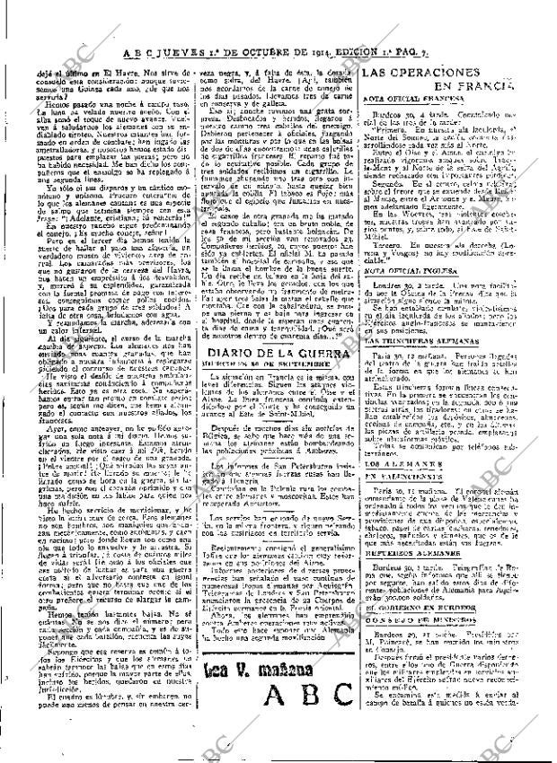 ABC MADRID 01-10-1914 página 7