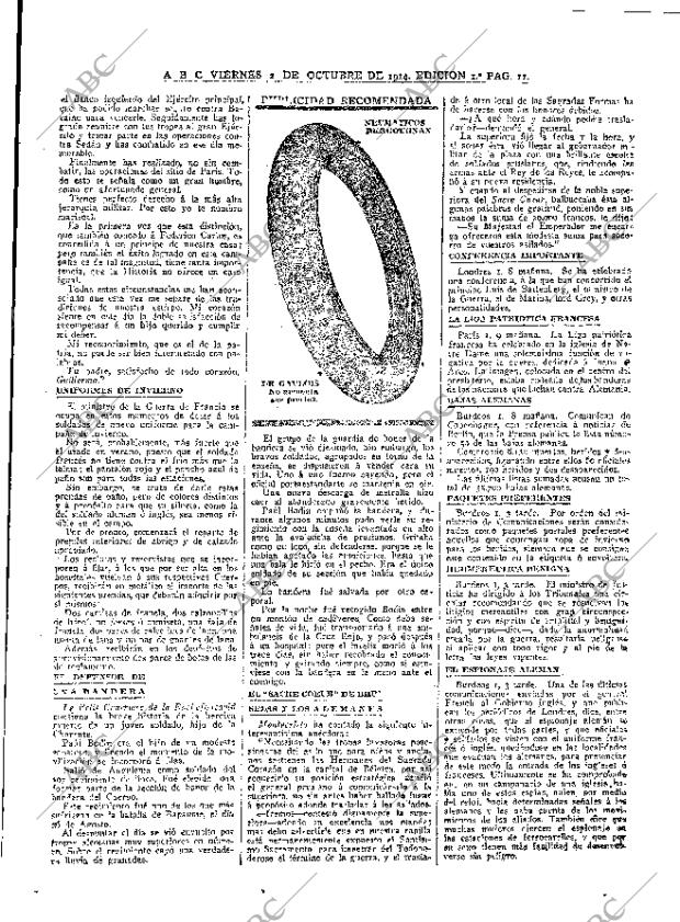 ABC MADRID 02-10-1914 página 11