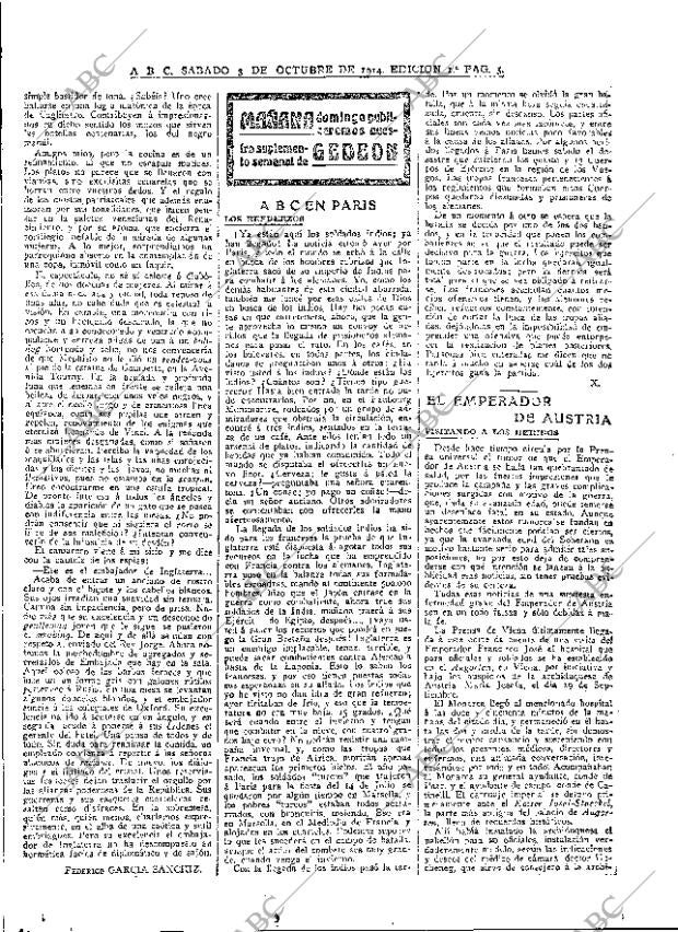 ABC MADRID 03-10-1914 página 5