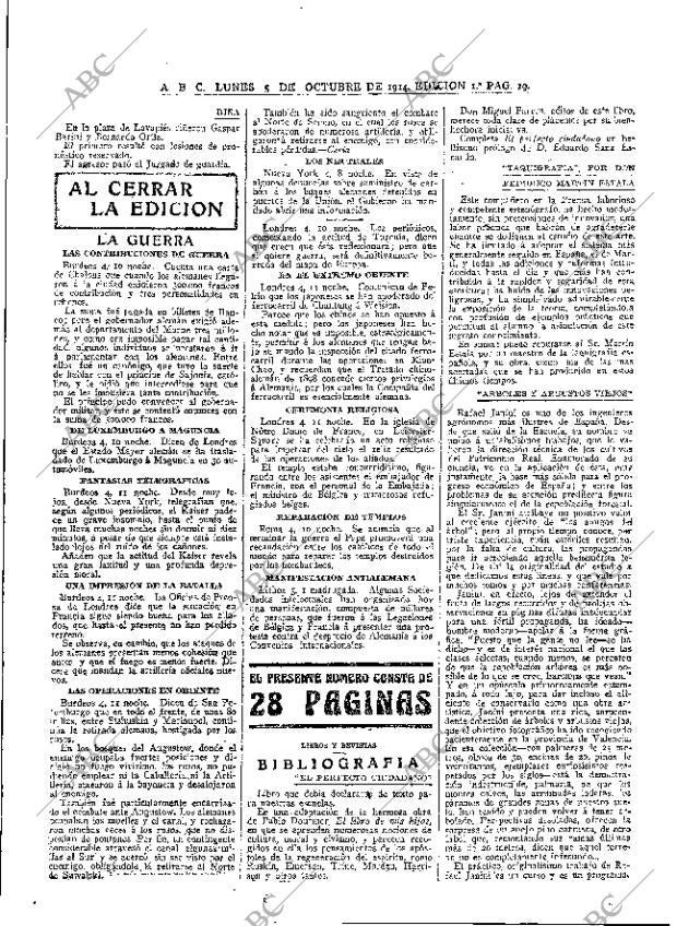 ABC MADRID 05-10-1914 página 19