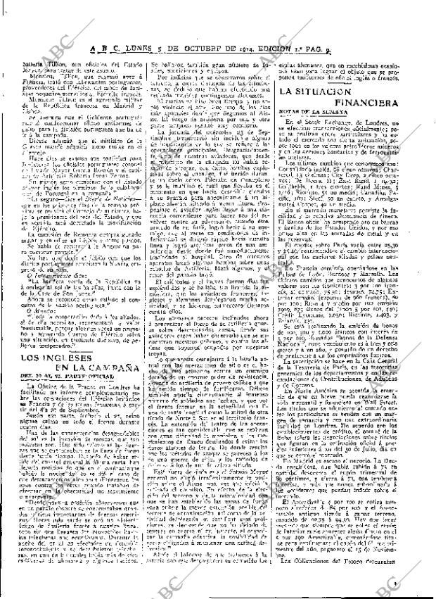 ABC MADRID 05-10-1914 página 9