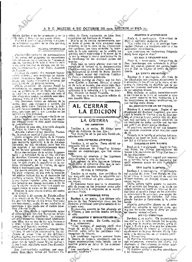 ABC MADRID 06-10-1914 página 17