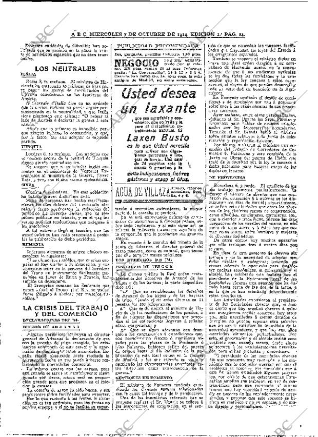 ABC MADRID 07-10-1914 página 14