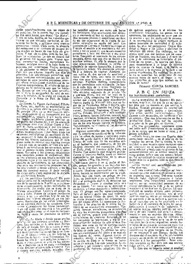 ABC MADRID 07-10-1914 página 6