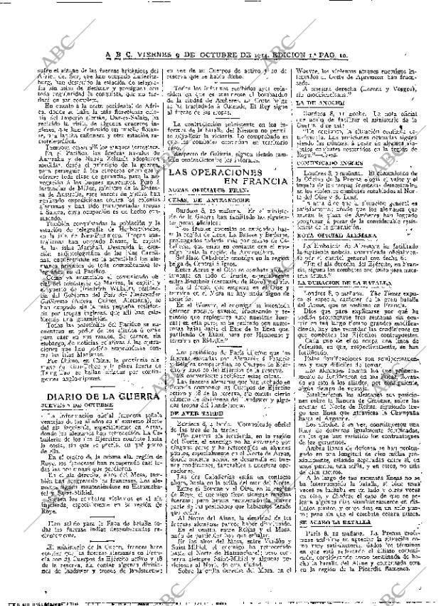 ABC MADRID 09-10-1914 página 10