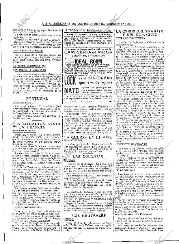 ABC MADRID 31-10-1914 página 11