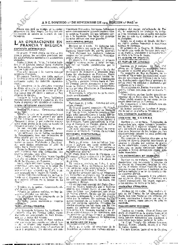 ABC MADRID 01-11-1914 página 10