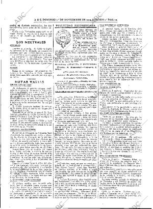 ABC MADRID 01-11-1914 página 13