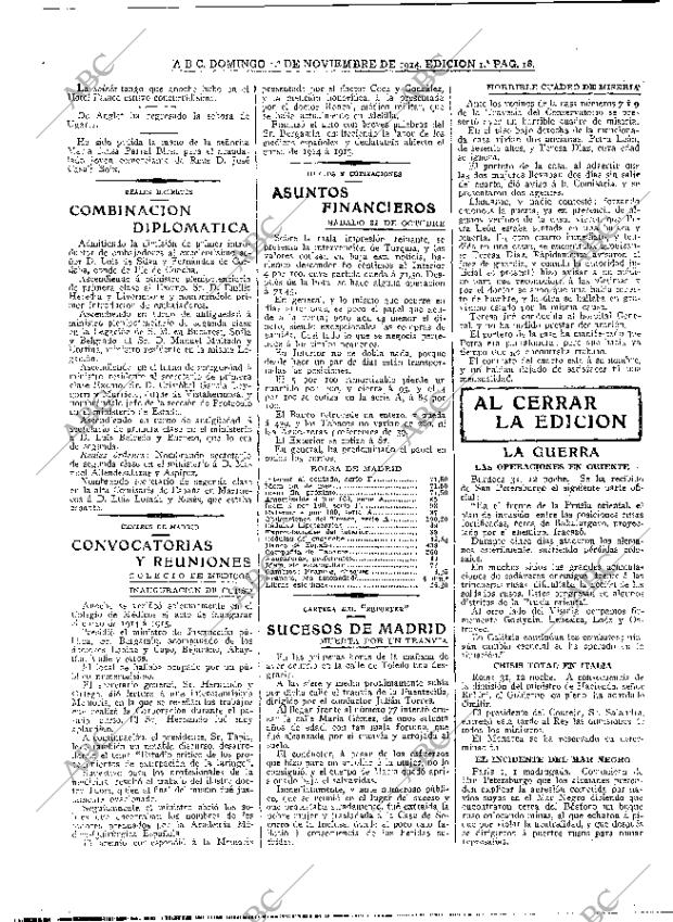 ABC MADRID 01-11-1914 página 18
